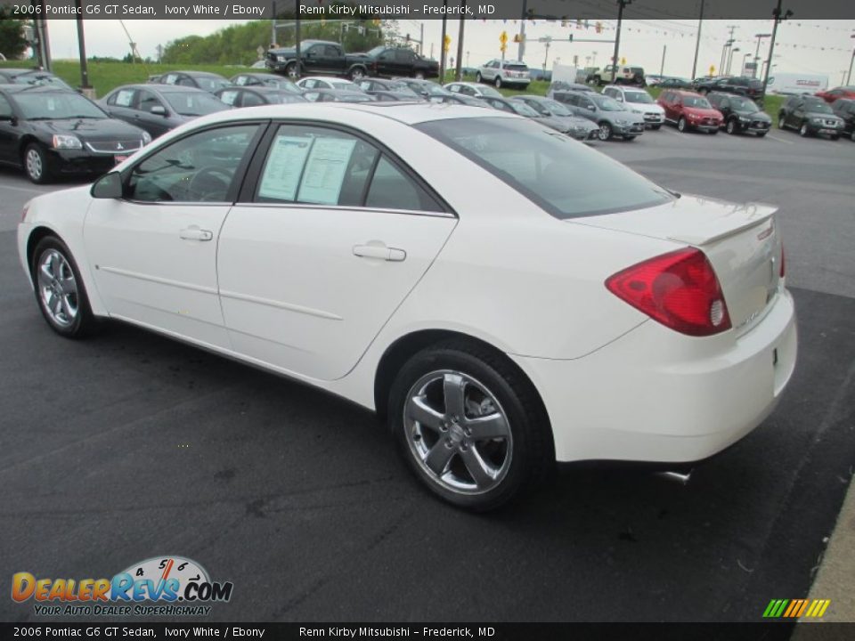 2006 Pontiac G6 GT Sedan Ivory White / Ebony Photo #5