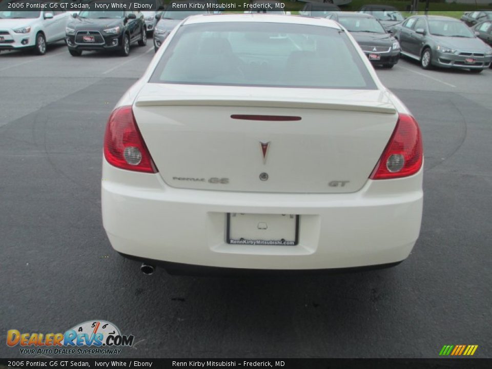 2006 Pontiac G6 GT Sedan Ivory White / Ebony Photo #6