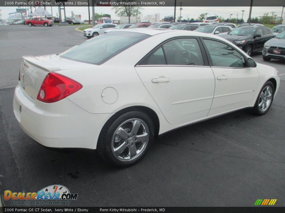 2006 Pontiac G6 GT Sedan Ivory White / Ebony Photo #7