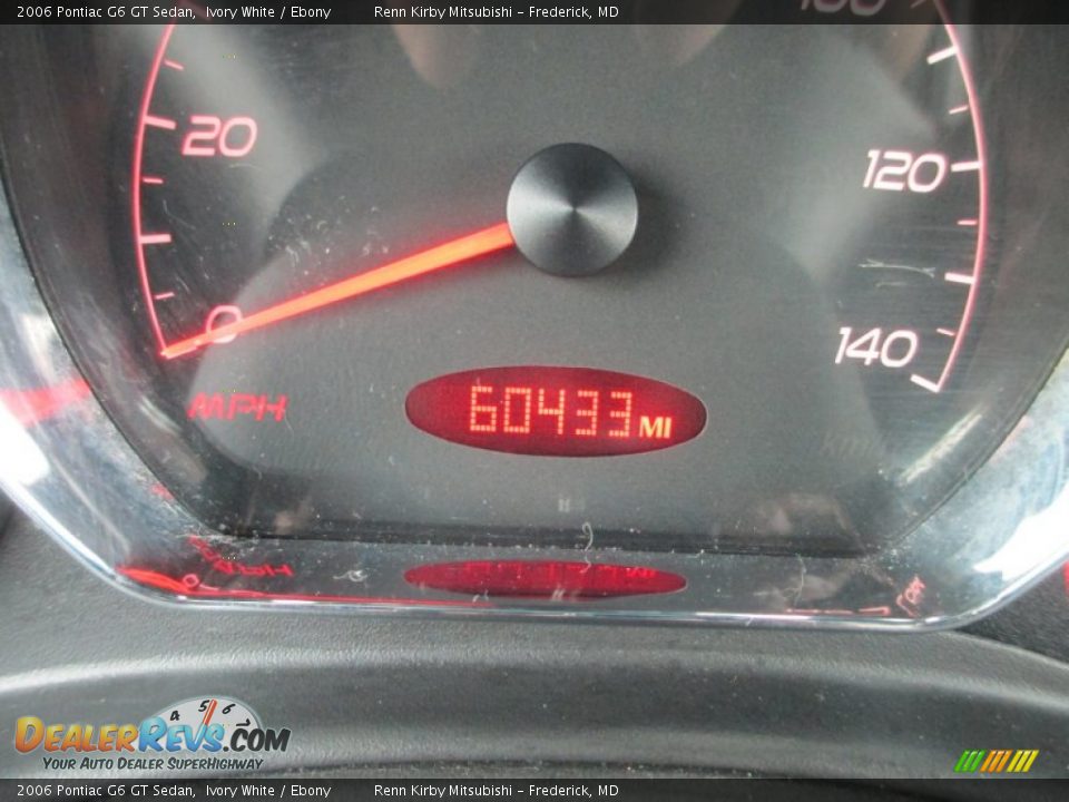 2006 Pontiac G6 GT Sedan Ivory White / Ebony Photo #17