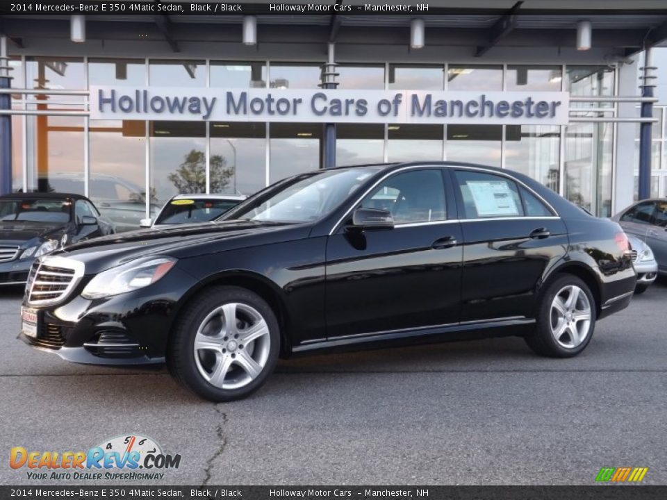 2014 Mercedes-Benz E 350 4Matic Sedan Black / Black Photo #1