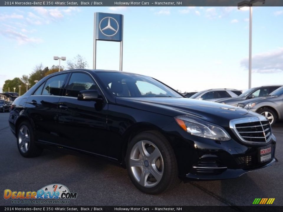 2014 Mercedes-Benz E 350 4Matic Sedan Black / Black Photo #3