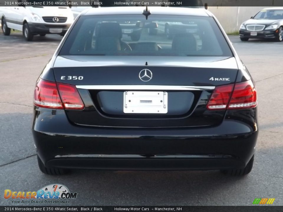 2014 Mercedes-Benz E 350 4Matic Sedan Black / Black Photo #4