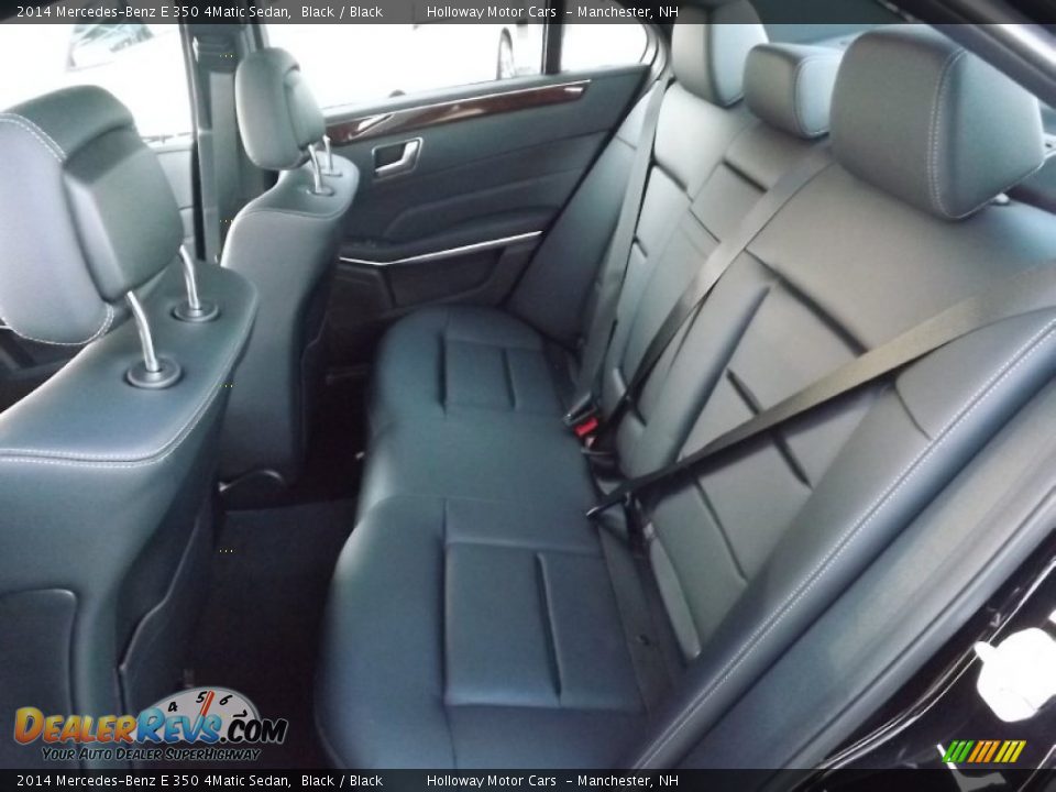 Rear Seat of 2014 Mercedes-Benz E 350 4Matic Sedan Photo #9