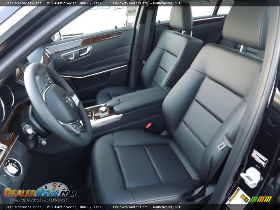 Black Interior - 2014 Mercedes-Benz E 350 4Matic Sedan Photo #10