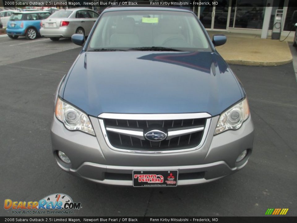 2008 Subaru Outback 2.5i Limited Wagon Newport Blue Pearl / Off Black Photo #2