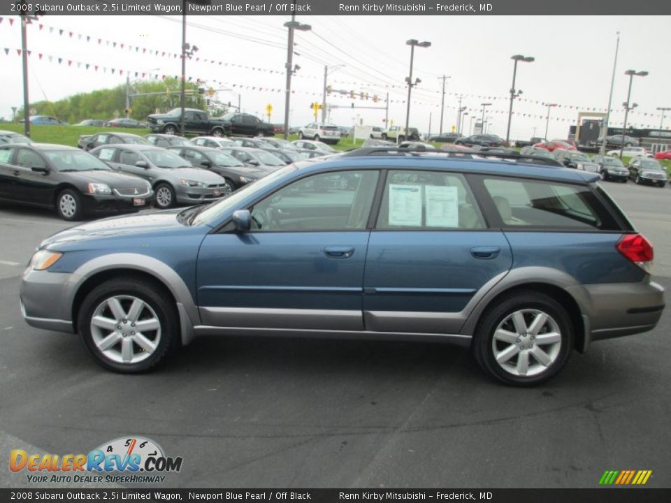 Newport Blue Pearl 2008 Subaru Outback 2.5i Limited Wagon Photo #4