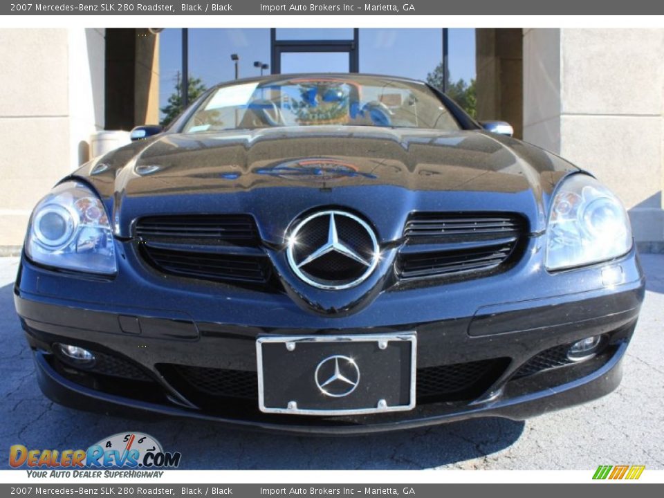 2007 Mercedes-Benz SLK 280 Roadster Black / Black Photo #3