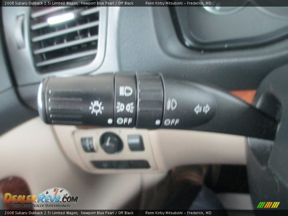 2008 Subaru Outback 2.5i Limited Wagon Newport Blue Pearl / Off Black Photo #15