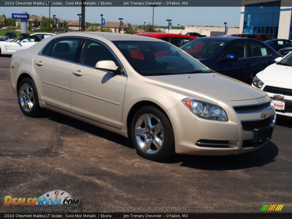 2010 Chevrolet Malibu LT Sedan Gold Mist Metallic / Ebony Photo #2