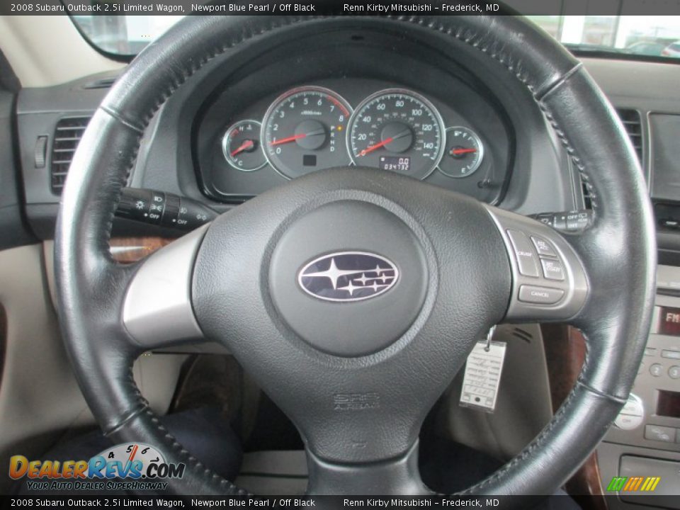 2008 Subaru Outback 2.5i Limited Wagon Steering Wheel Photo #18