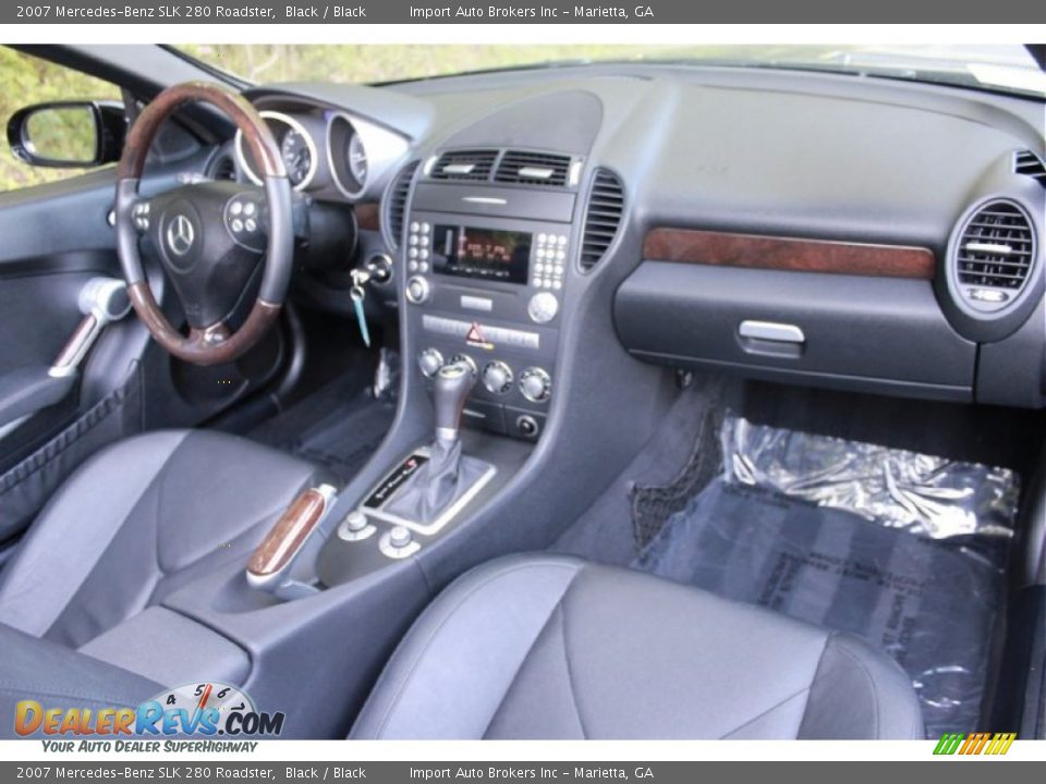 2007 Mercedes-Benz SLK 280 Roadster Black / Black Photo #10