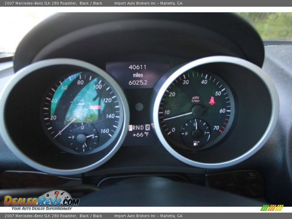 2007 Mercedes-Benz SLK 280 Roadster Black / Black Photo #11