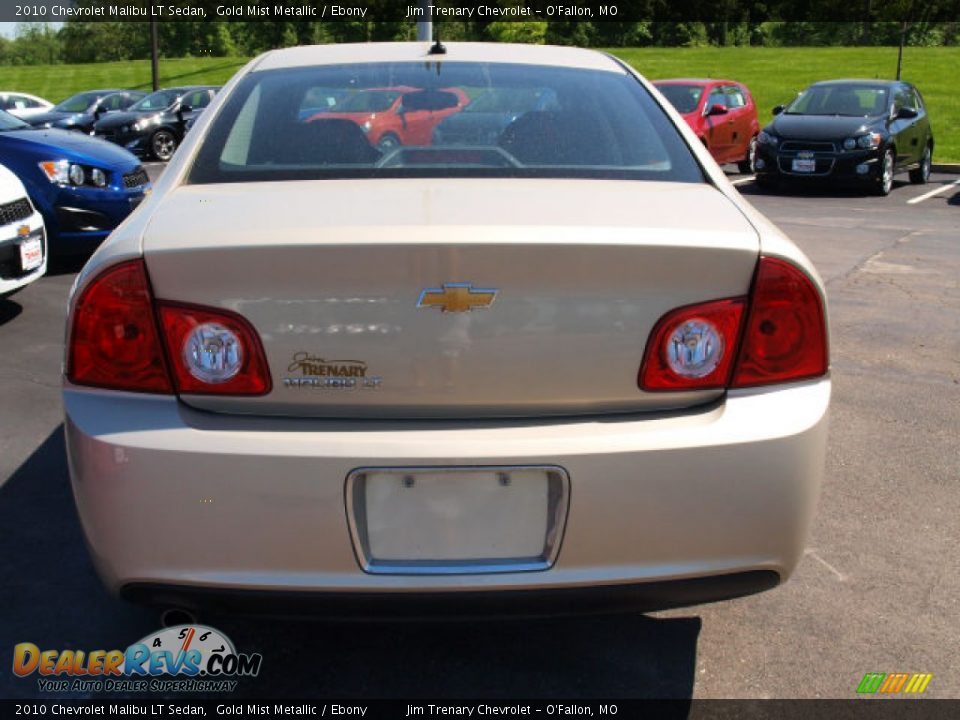 2010 Chevrolet Malibu LT Sedan Gold Mist Metallic / Ebony Photo #6