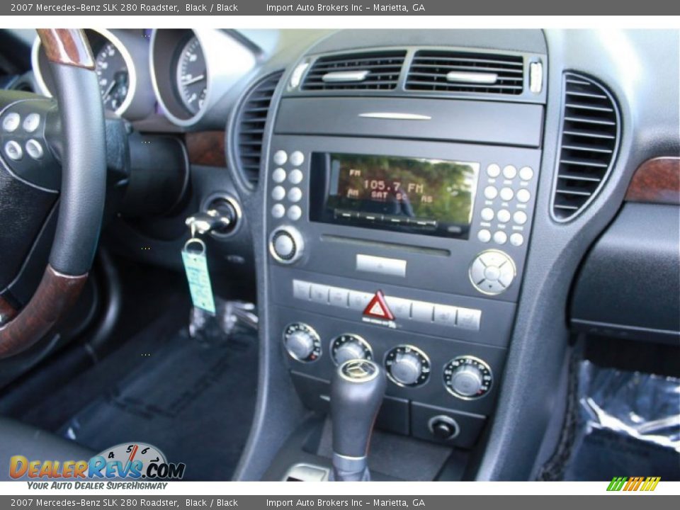 2007 Mercedes-Benz SLK 280 Roadster Black / Black Photo #12
