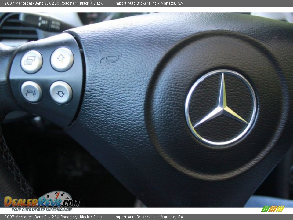 2007 Mercedes-Benz SLK 280 Roadster Black / Black Photo #15