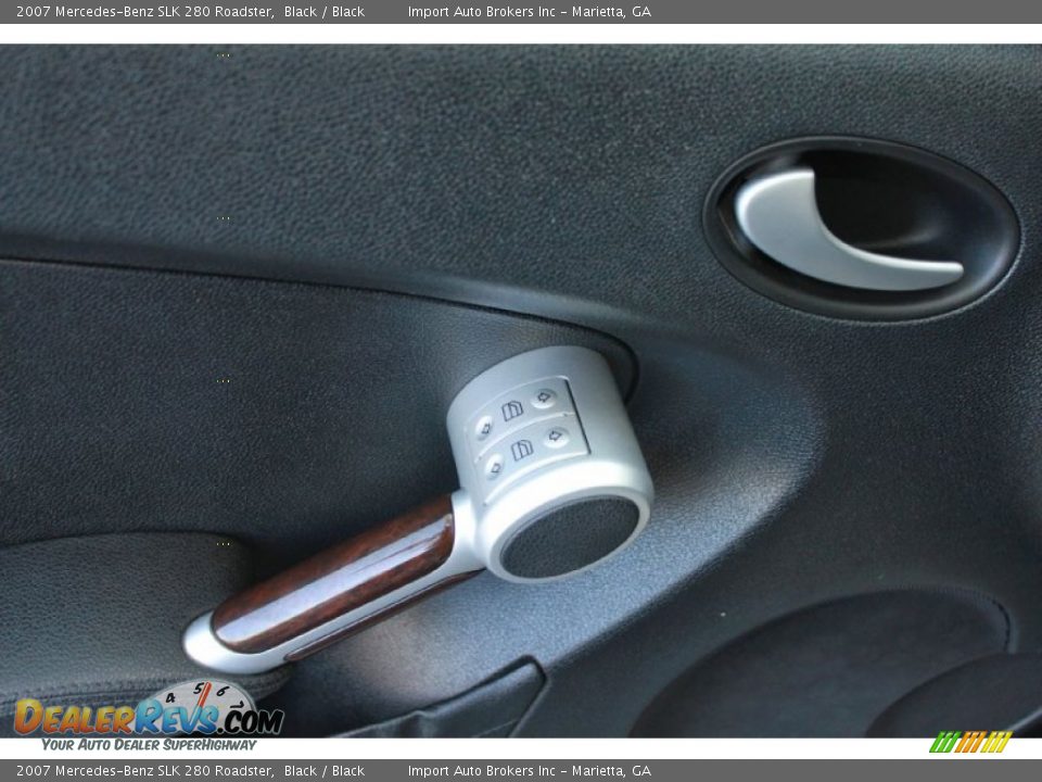 2007 Mercedes-Benz SLK 280 Roadster Black / Black Photo #17
