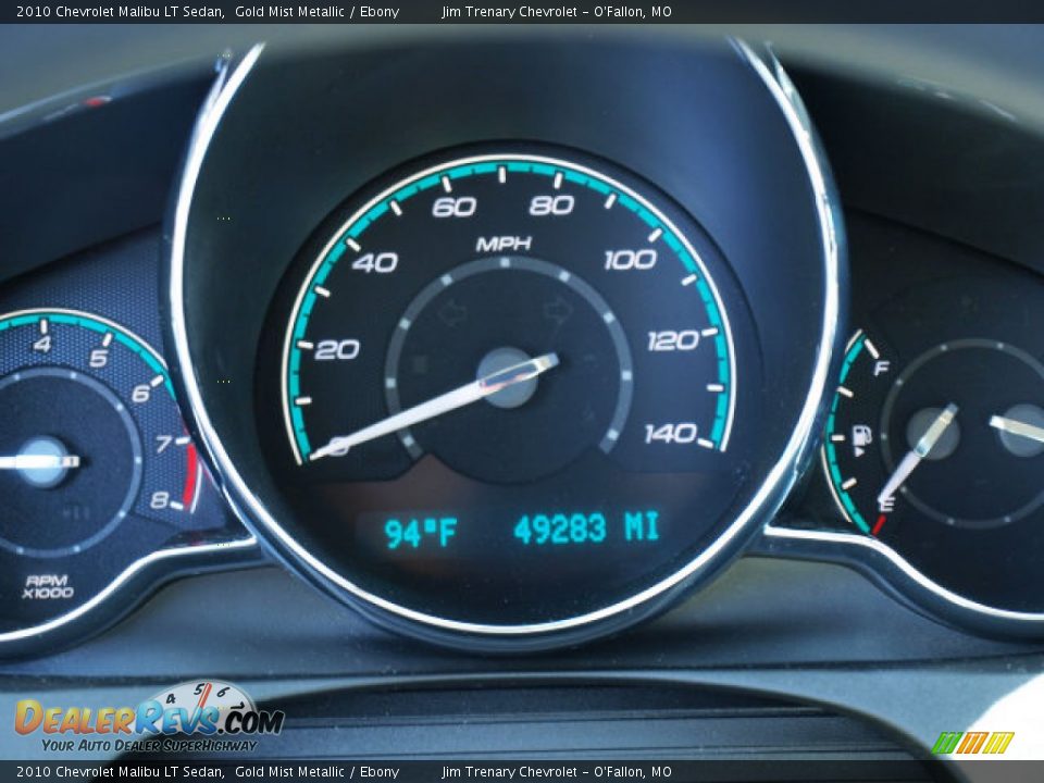2010 Chevrolet Malibu LT Sedan Gold Mist Metallic / Ebony Photo #14