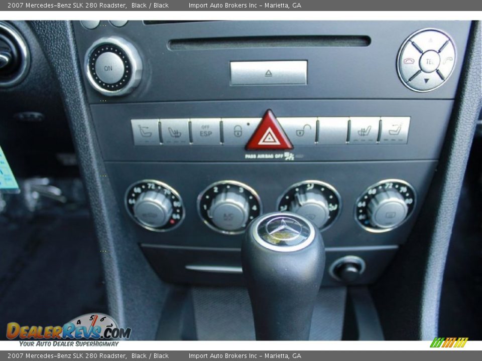2007 Mercedes-Benz SLK 280 Roadster Black / Black Photo #19