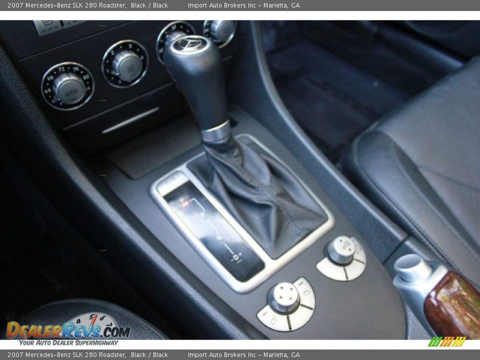 2007 Mercedes-Benz SLK 280 Roadster Black / Black Photo #20