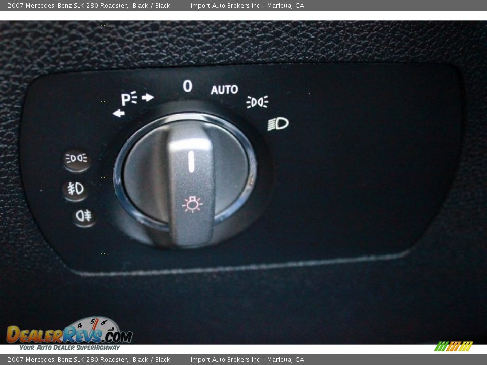 2007 Mercedes-Benz SLK 280 Roadster Black / Black Photo #22