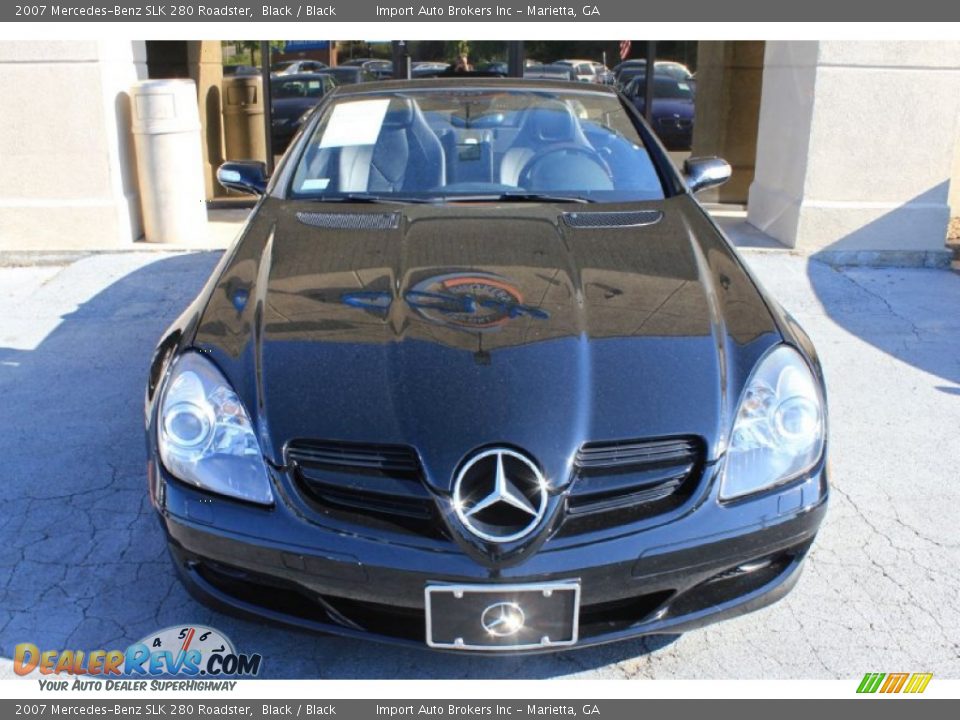2007 Mercedes-Benz SLK 280 Roadster Black / Black Photo #25