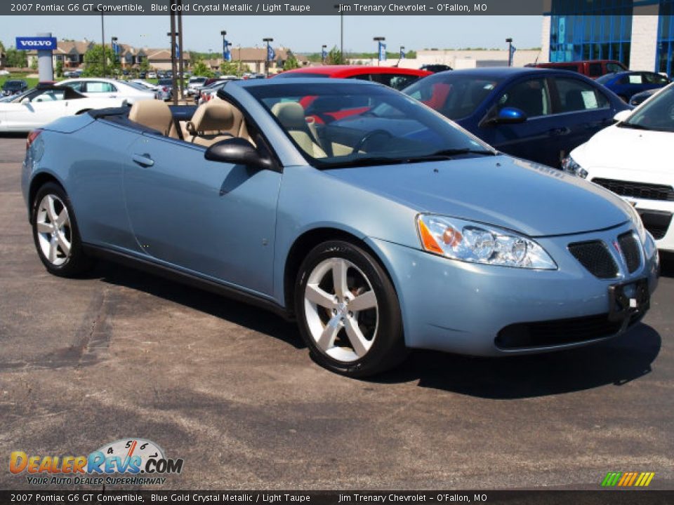 2007 Pontiac G6 GT Convertible Blue Gold Crystal Metallic / Light Taupe Photo #3