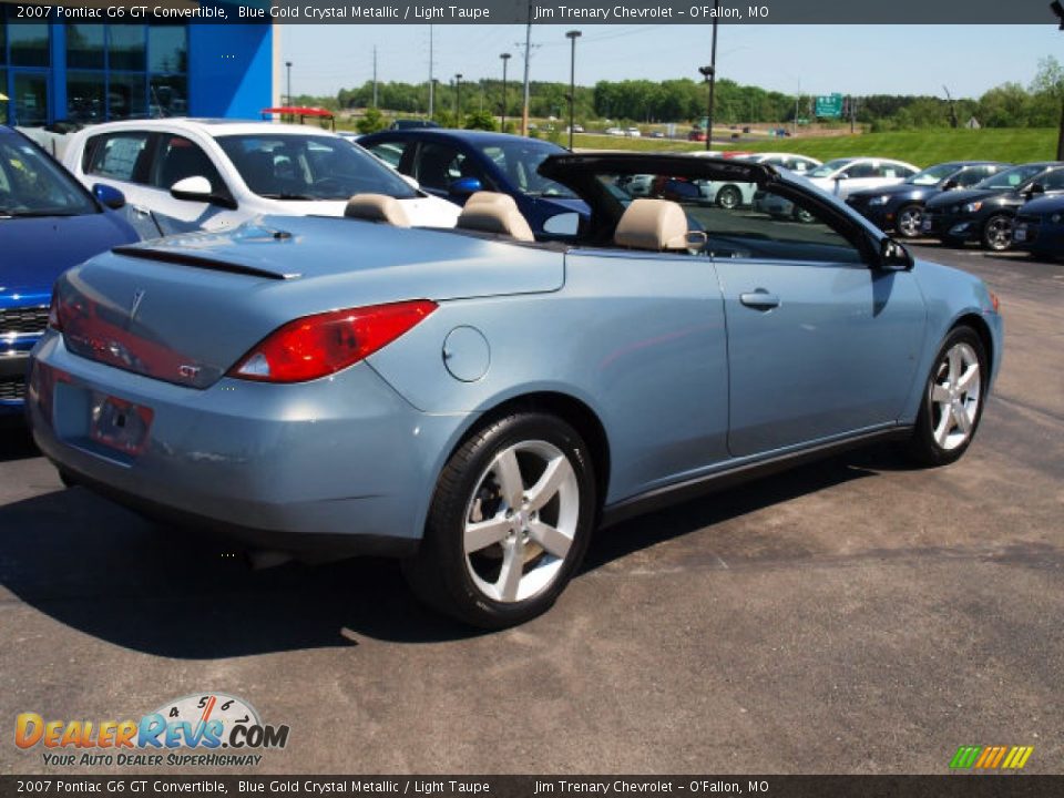2007 Pontiac G6 GT Convertible Blue Gold Crystal Metallic / Light Taupe Photo #4