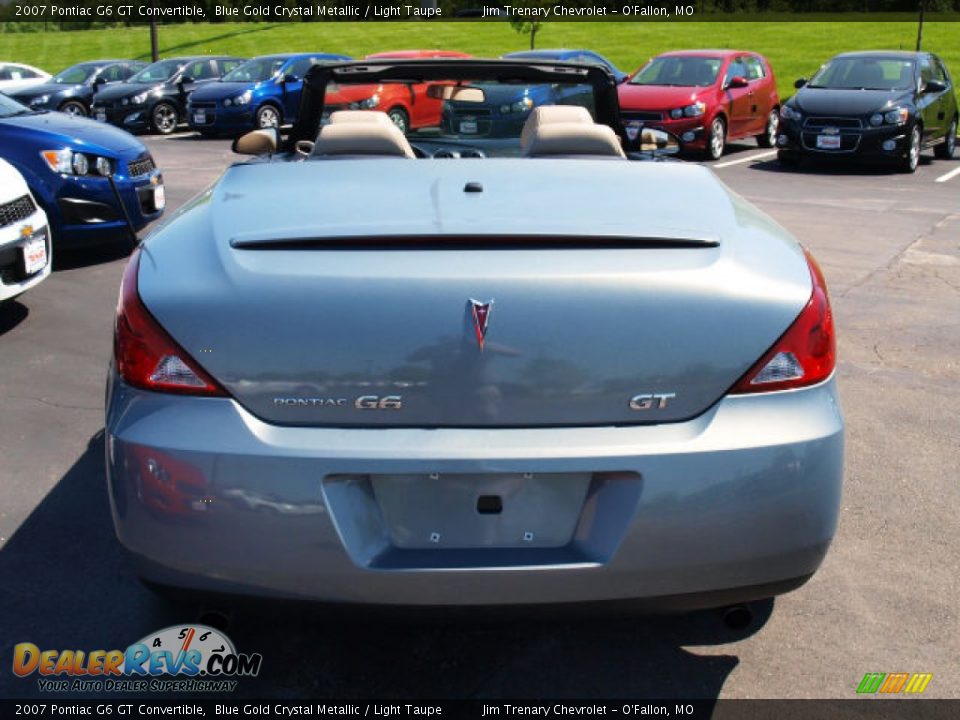 2007 Pontiac G6 GT Convertible Blue Gold Crystal Metallic / Light Taupe Photo #6