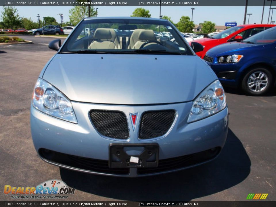 2007 Pontiac G6 GT Convertible Blue Gold Crystal Metallic / Light Taupe Photo #8
