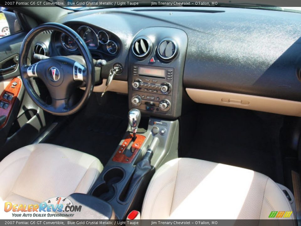 2007 Pontiac G6 GT Convertible Blue Gold Crystal Metallic / Light Taupe Photo #10