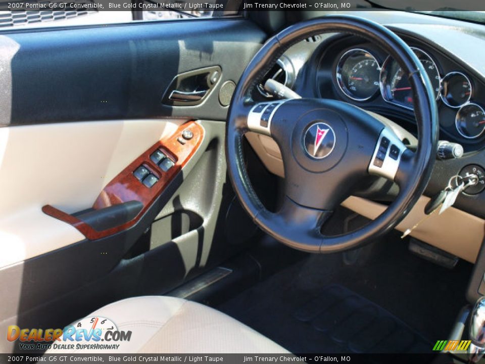 2007 Pontiac G6 GT Convertible Blue Gold Crystal Metallic / Light Taupe Photo #11