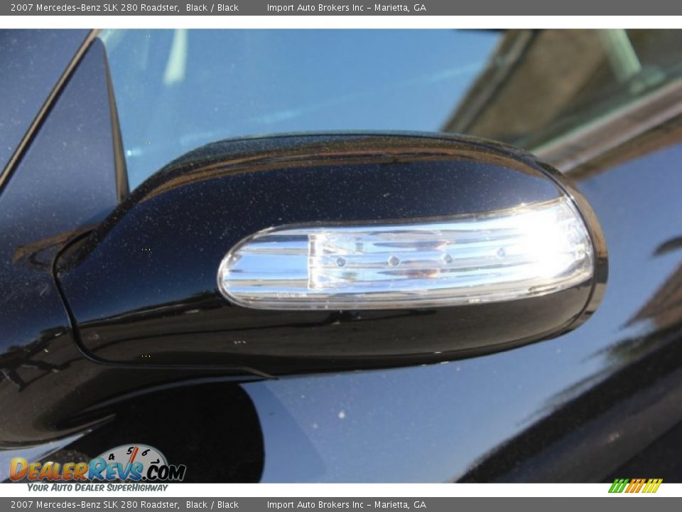 2007 Mercedes-Benz SLK 280 Roadster Black / Black Photo #34