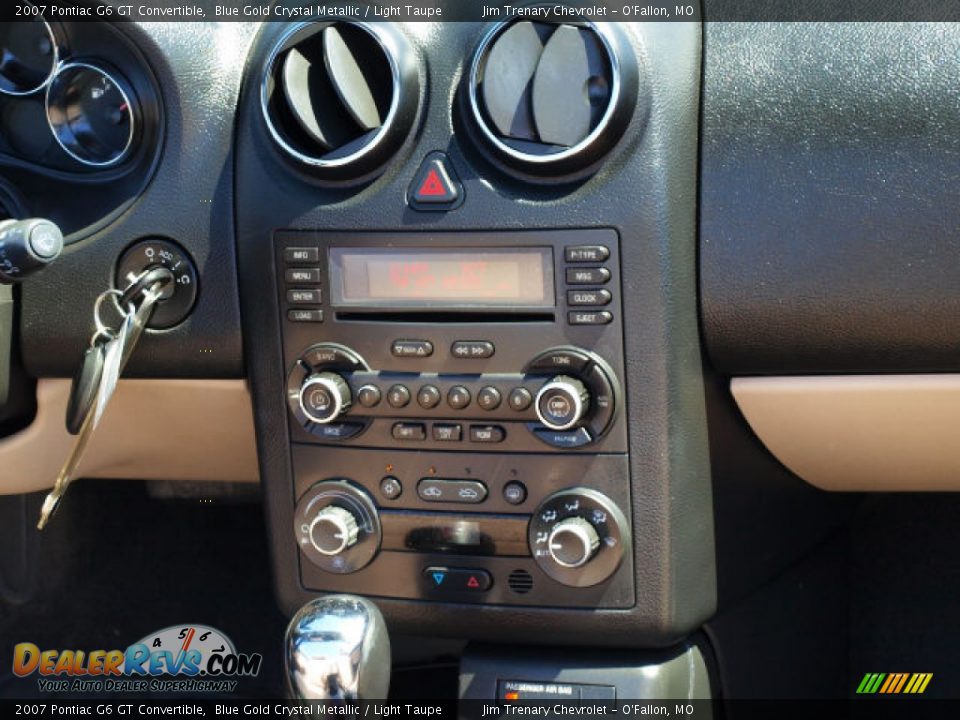 2007 Pontiac G6 GT Convertible Blue Gold Crystal Metallic / Light Taupe Photo #12