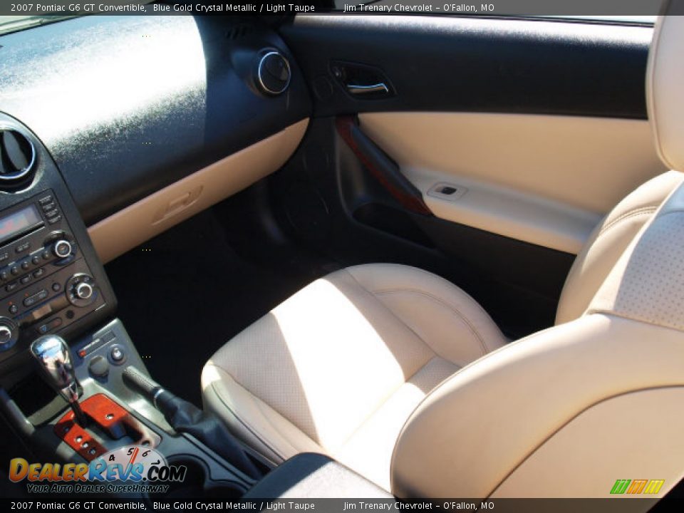 2007 Pontiac G6 GT Convertible Blue Gold Crystal Metallic / Light Taupe Photo #13