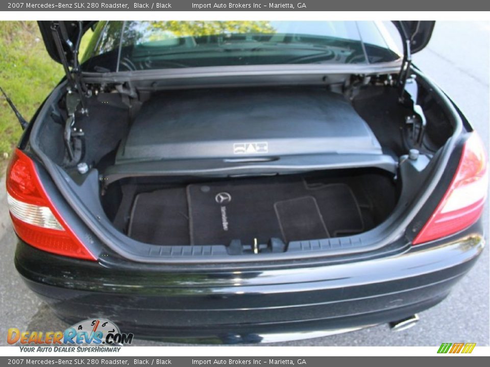 2007 Mercedes-Benz SLK 280 Roadster Black / Black Photo #36