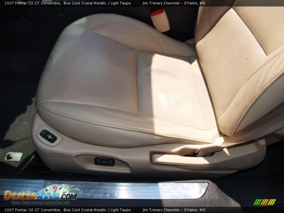 2007 Pontiac G6 GT Convertible Blue Gold Crystal Metallic / Light Taupe Photo #16