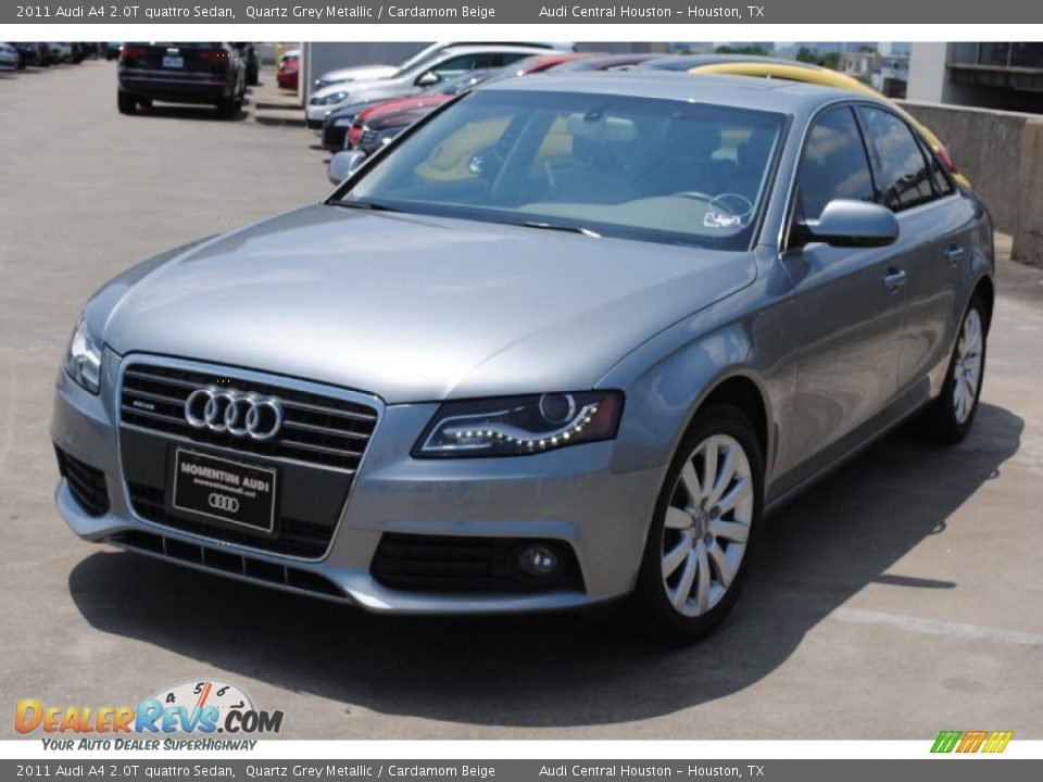 2011 Audi A4 2.0T quattro Sedan Quartz Grey Metallic / Cardamom Beige Photo #3