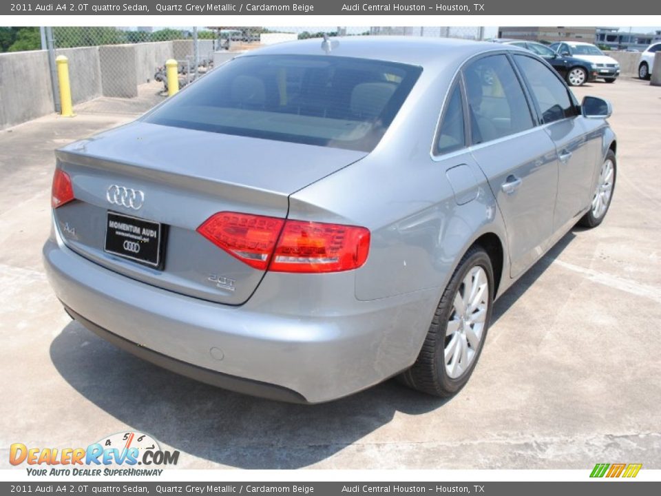 2011 Audi A4 2.0T quattro Sedan Quartz Grey Metallic / Cardamom Beige Photo #6