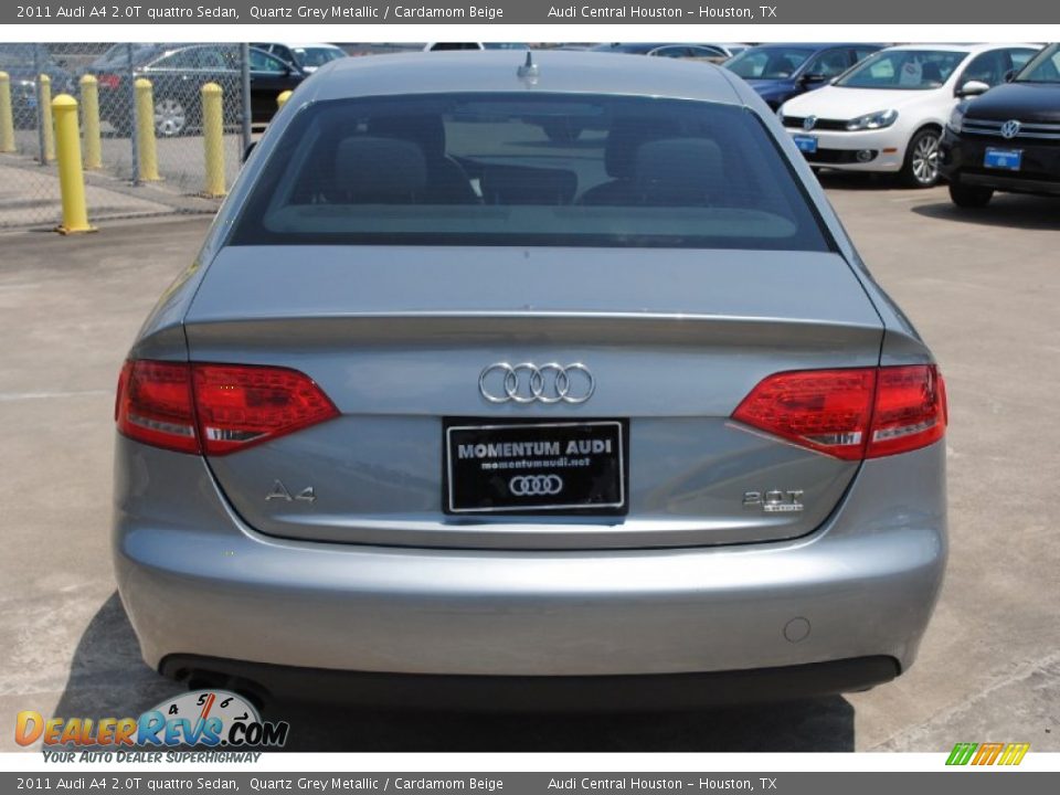 2011 Audi A4 2.0T quattro Sedan Quartz Grey Metallic / Cardamom Beige Photo #7