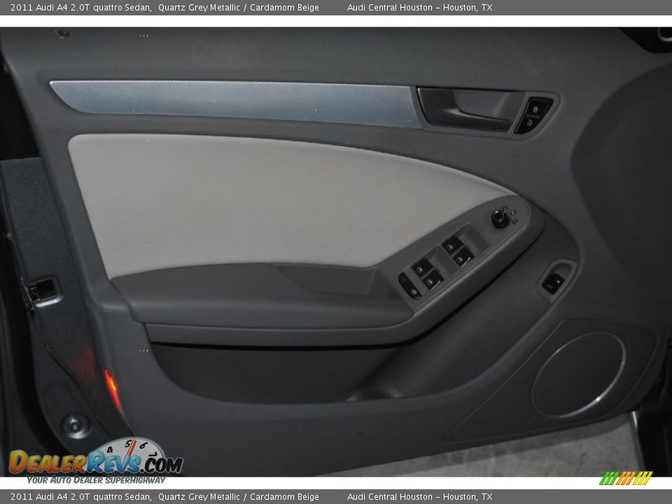 2011 Audi A4 2.0T quattro Sedan Quartz Grey Metallic / Cardamom Beige Photo #9