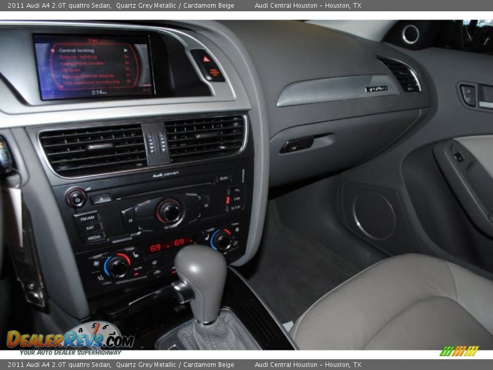 2011 Audi A4 2.0T quattro Sedan Quartz Grey Metallic / Cardamom Beige Photo #14