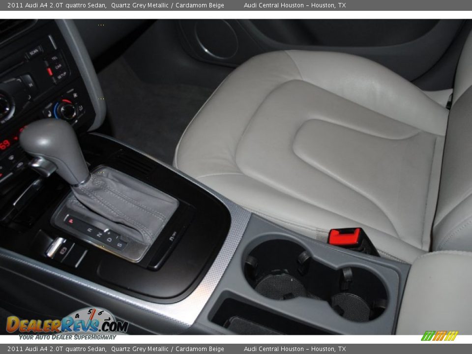 2011 Audi A4 2.0T quattro Sedan Quartz Grey Metallic / Cardamom Beige Photo #15