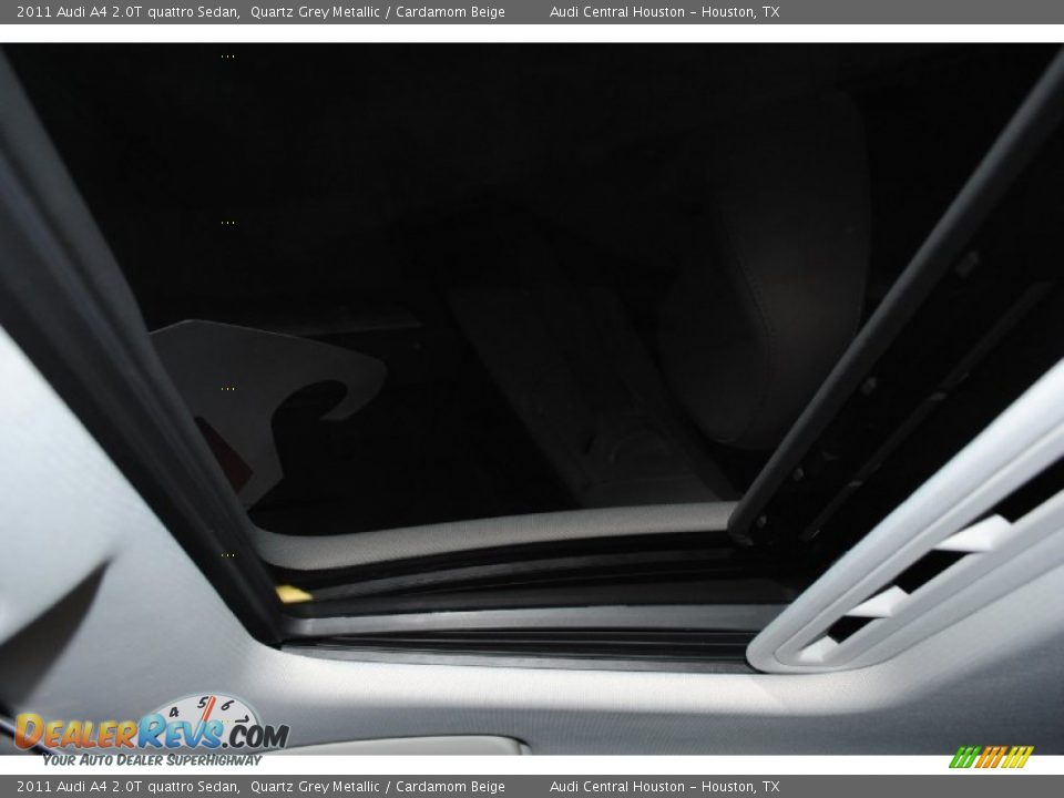 2011 Audi A4 2.0T quattro Sedan Quartz Grey Metallic / Cardamom Beige Photo #16
