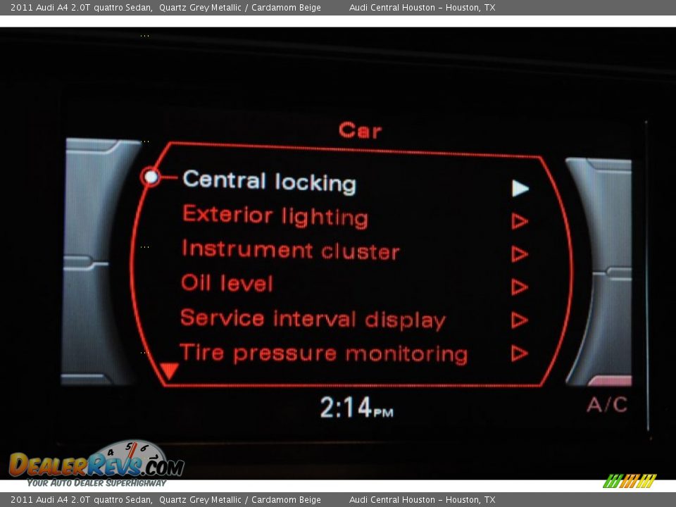 2011 Audi A4 2.0T quattro Sedan Quartz Grey Metallic / Cardamom Beige Photo #21