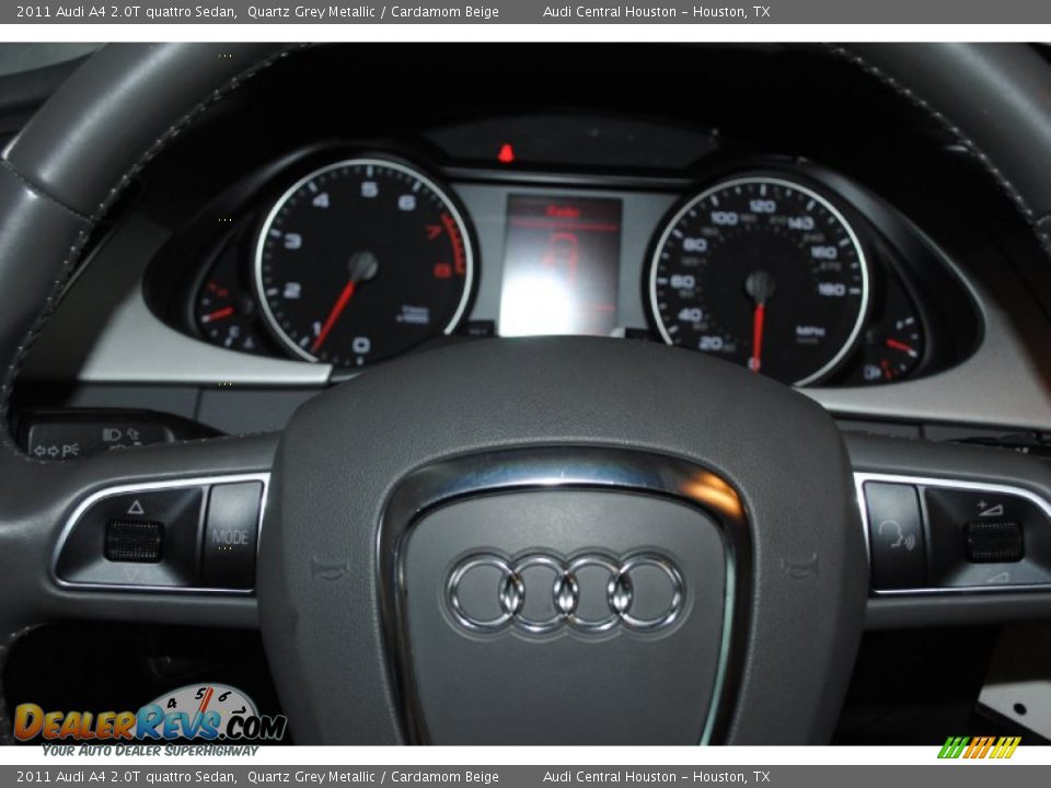 2011 Audi A4 2.0T quattro Sedan Quartz Grey Metallic / Cardamom Beige Photo #26