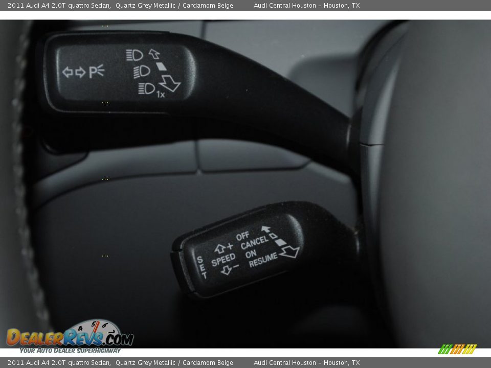 2011 Audi A4 2.0T quattro Sedan Quartz Grey Metallic / Cardamom Beige Photo #28
