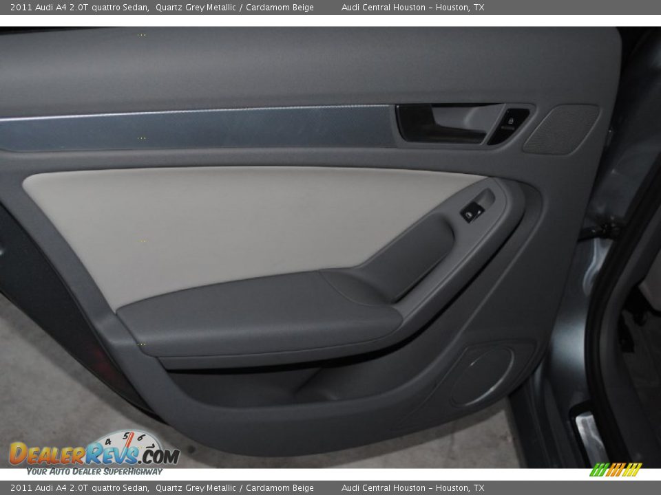 2011 Audi A4 2.0T quattro Sedan Quartz Grey Metallic / Cardamom Beige Photo #29