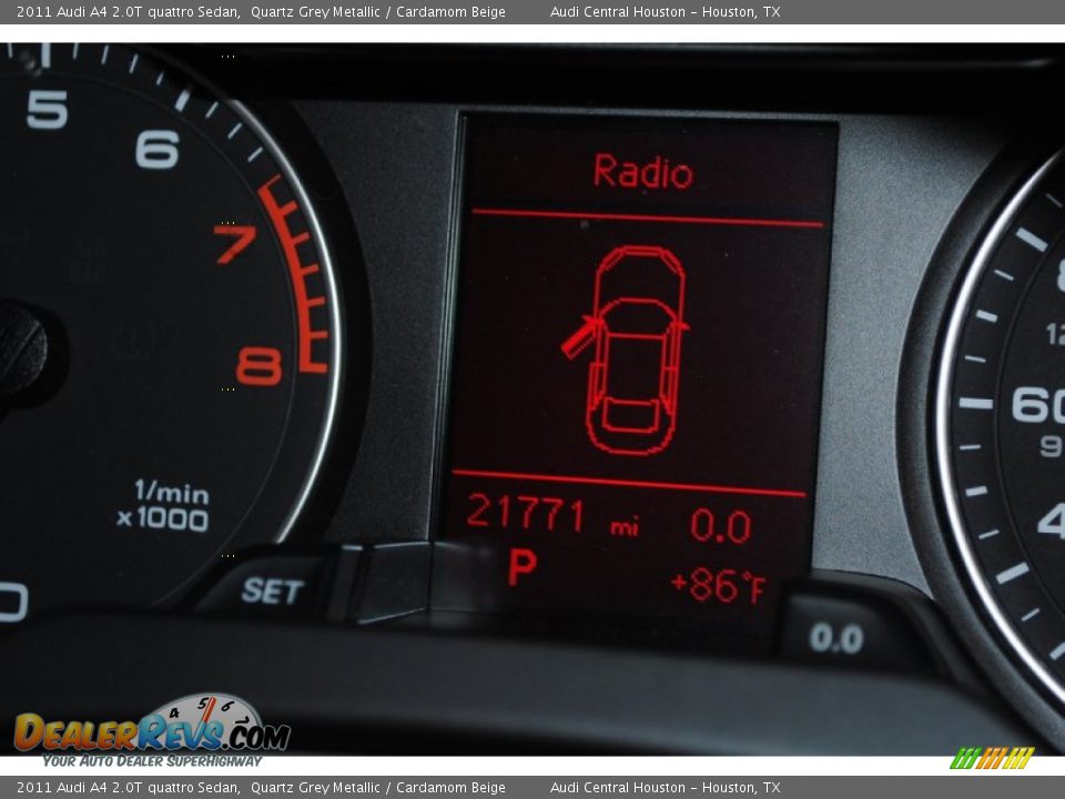 2011 Audi A4 2.0T quattro Sedan Quartz Grey Metallic / Cardamom Beige Photo #36