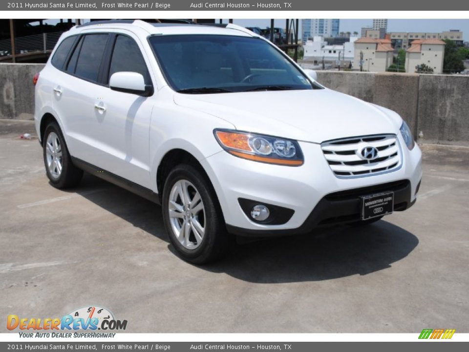 2011 Hyundai Santa Fe Limited Frost White Pearl / Beige Photo #1